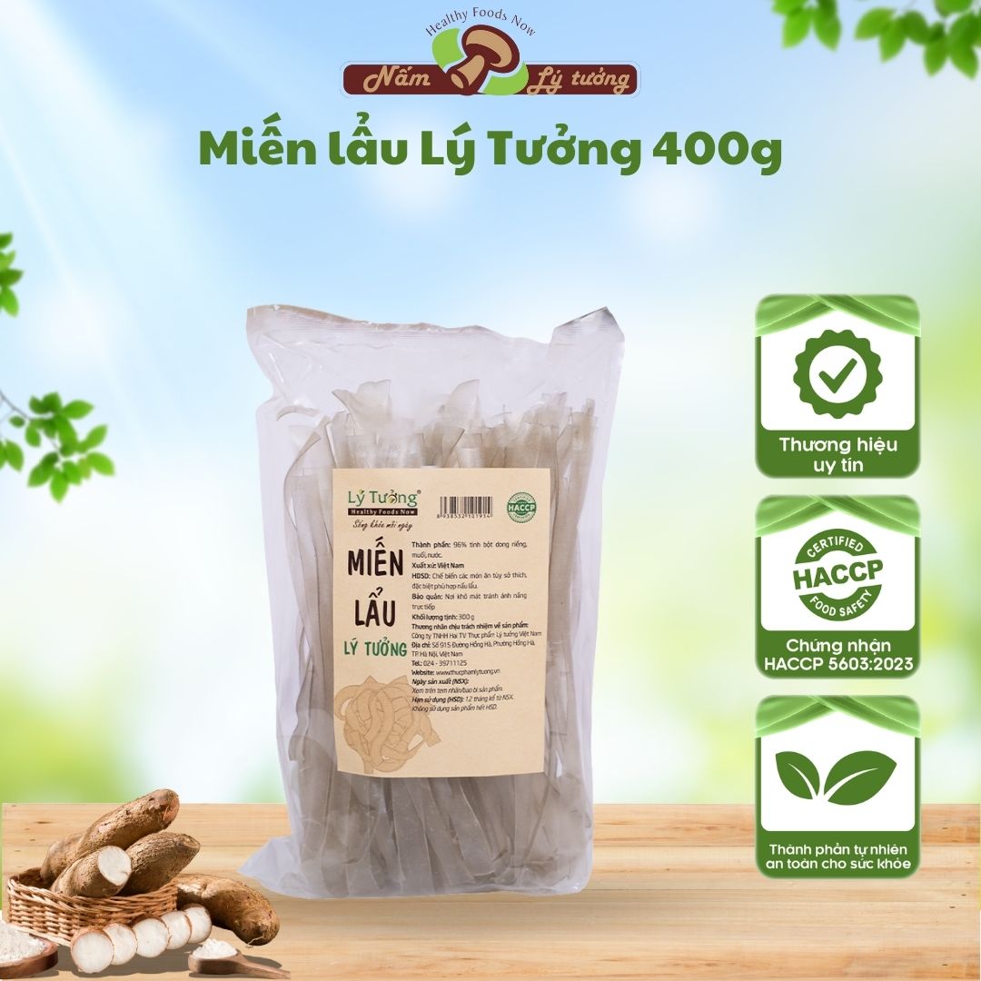 Miến Lẩu Lý Tưởng 300g - Miến Dong Sợi To Loại 1
