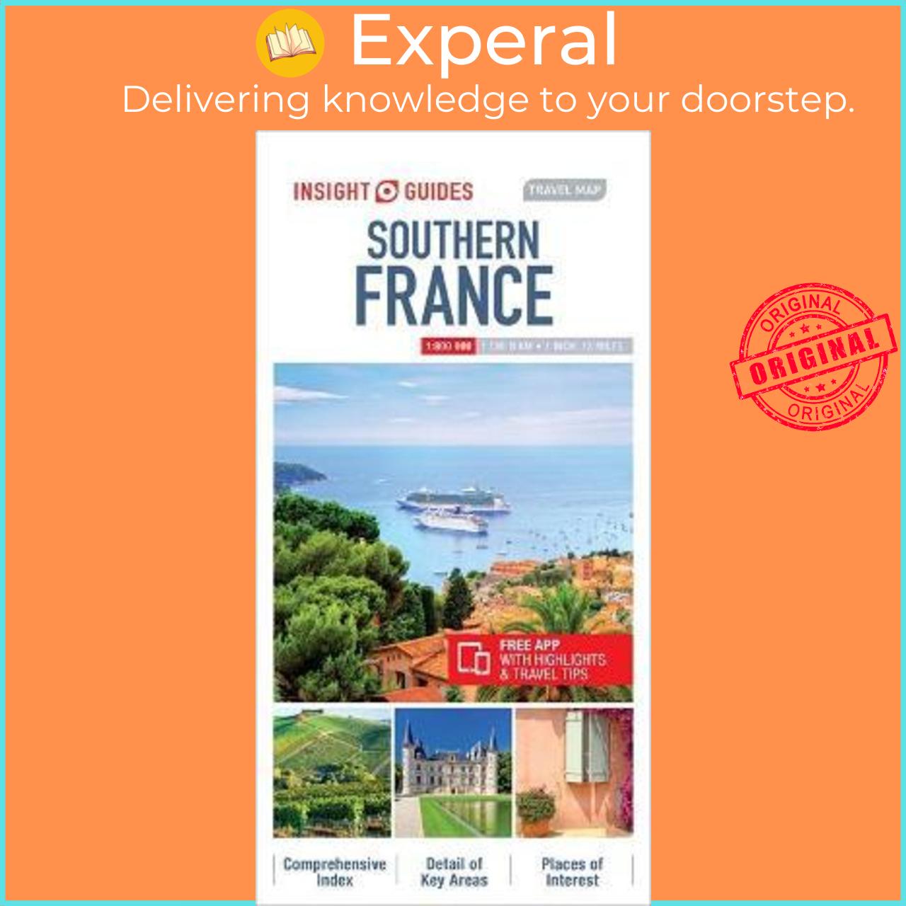 Sách - Insight Guides Travel Map Southern France by Insight Guides