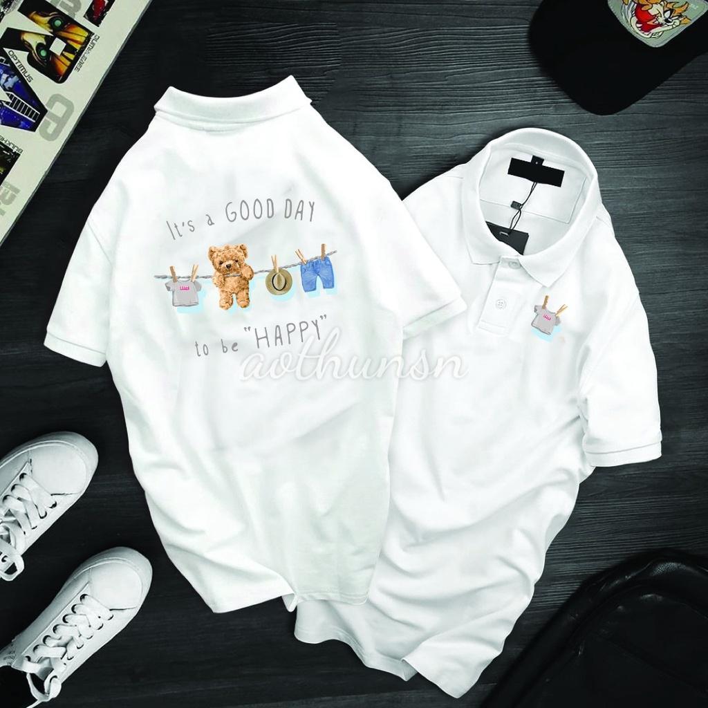 Áo thun cổ trụ cổ bâu polo GOOD DAY