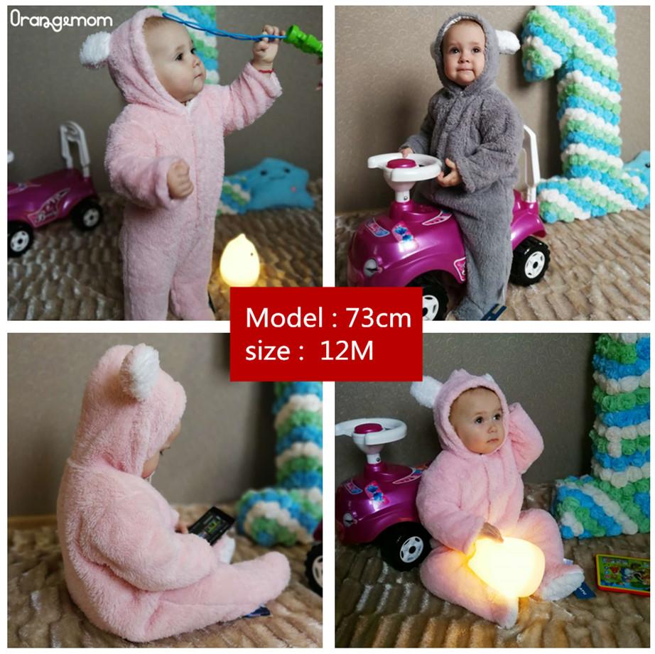 Orangemom Sơ Sinh Cho Bé Mùa Đông Quần Áo Trẻ Sơ Sinh Bé Gái Quần Áo Mềm Mại Trang Khoác Ngoài Rompers Cho Bé Áo Sơ Sinh-12M Bé Trai jumpsuit