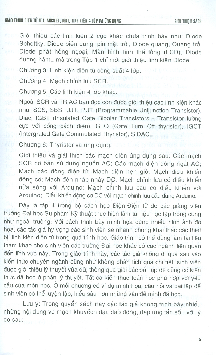 Giáo Trình Điện Tử FET - MOSFET - IGBT Linh Kiện 4 Lớp Và Ứng Dụng