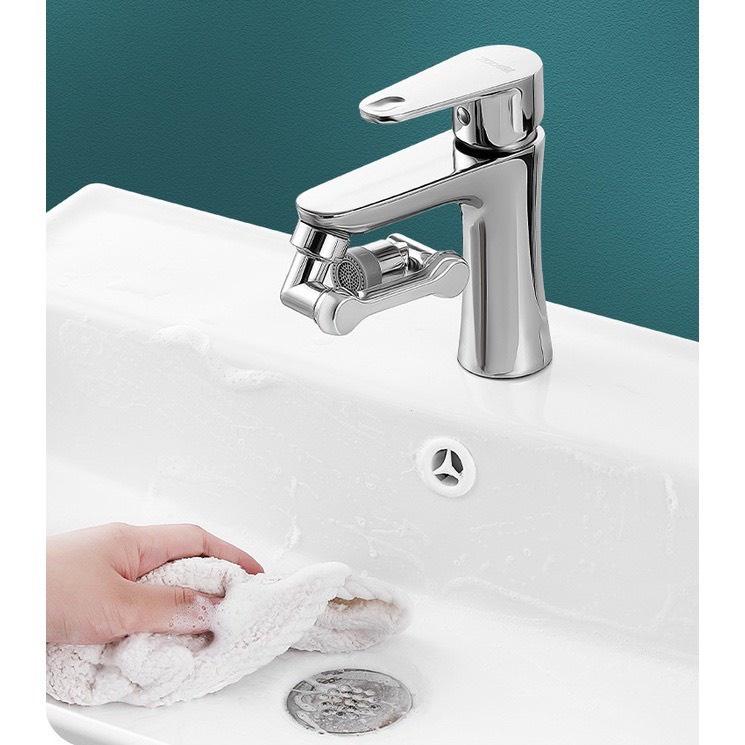 Đầu Nối Vòi Nước INOX Thông Minh Hai Chế Độ Nước Xoay 1080° Khớp Nối Vòi Nước Cho Bồn Rửa Phổ Biến