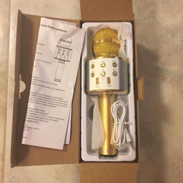 Mic Kèm Loa Bluetooth WS-858 Đa Năng 6 Trong 1