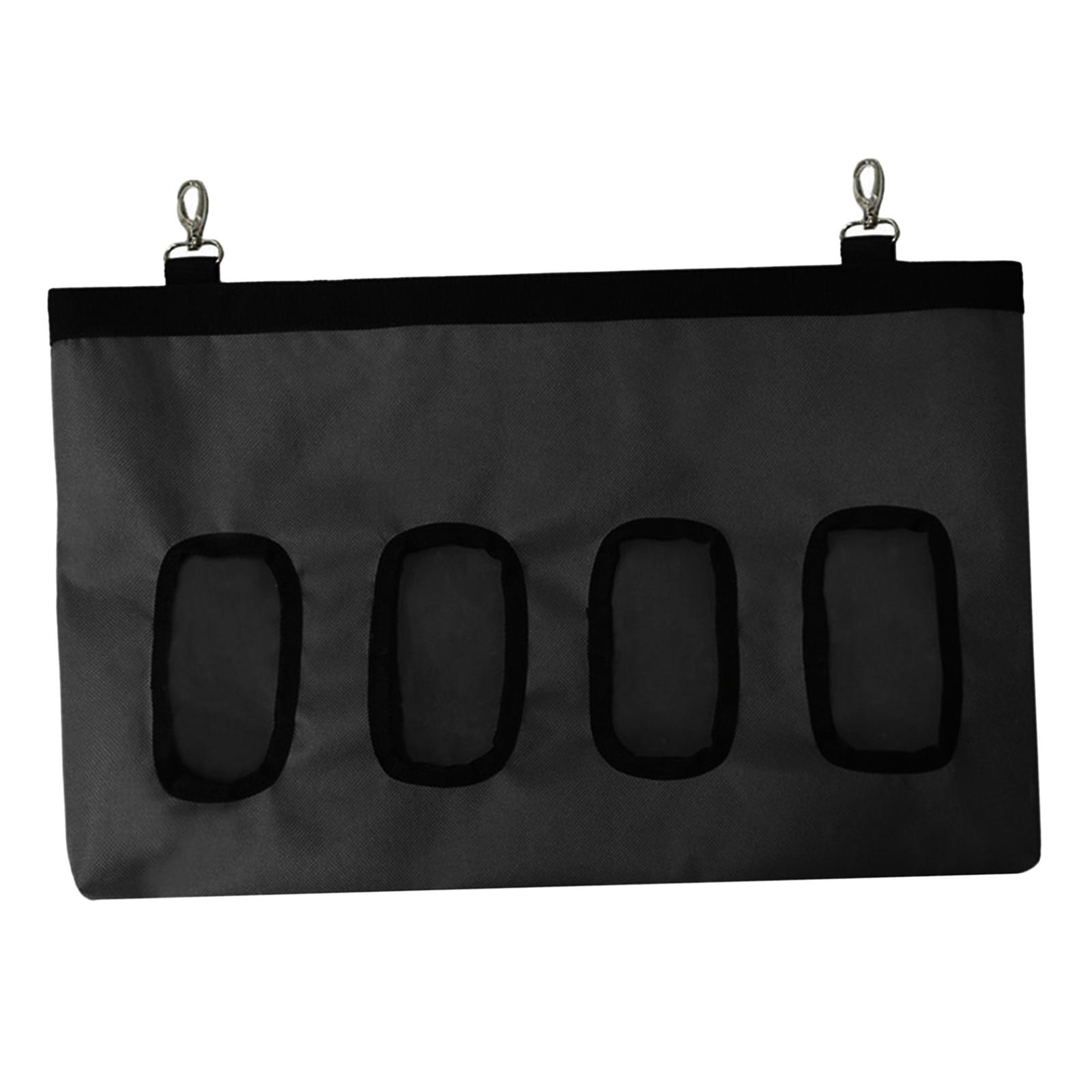Hay Bag Hanging Pouch Feeder Holder Dispenser for Rabbit Guinea Pig Black