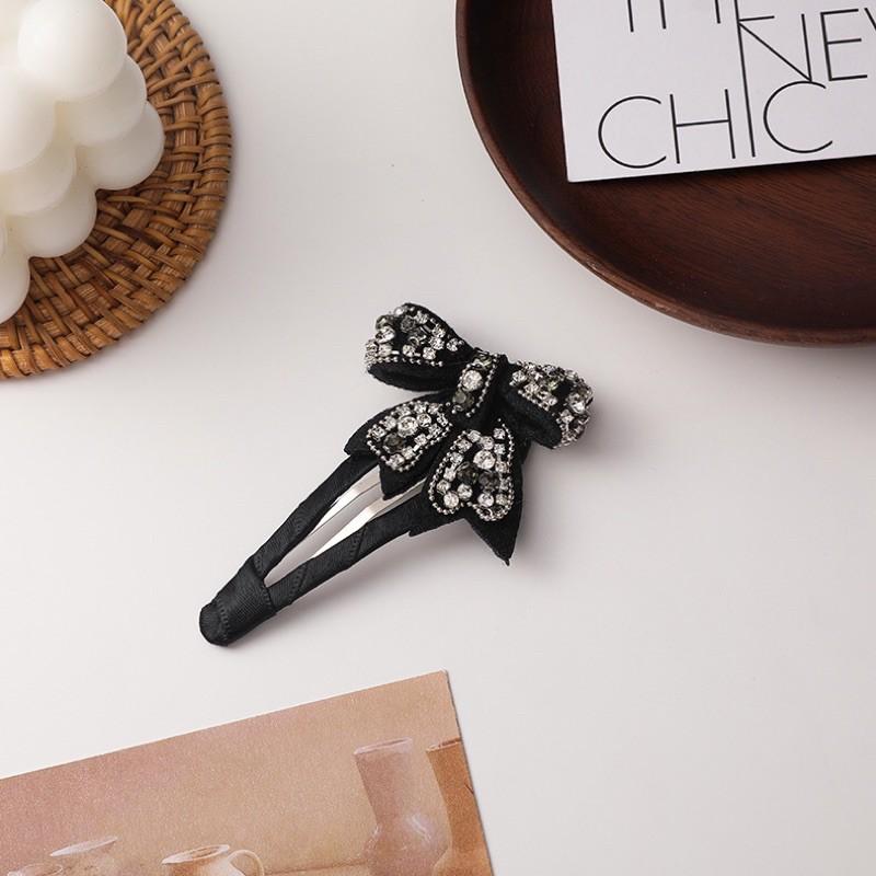 Kẹp mái nơ đính đá cao cấp