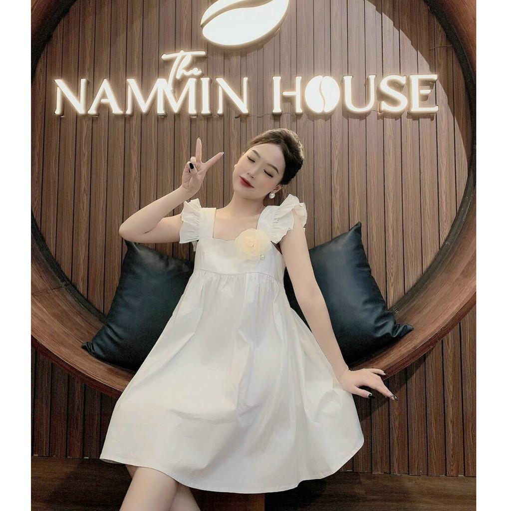 Đầm xoè babydoll tay cánh tiên