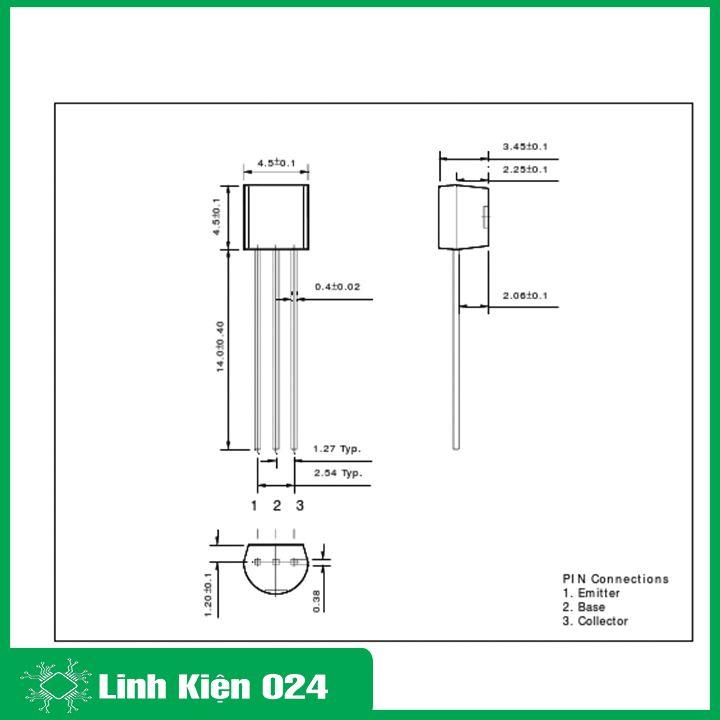 Gói 10 con transistor S9013 TO-92 TRANS NPN 0,5A 20V