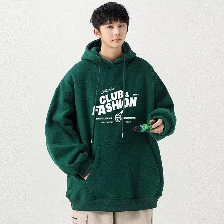 Áo Hoodie Tay Dài Oversize In Hình Thời Trang Hàn Quốc Dành Cho Nam Nữ