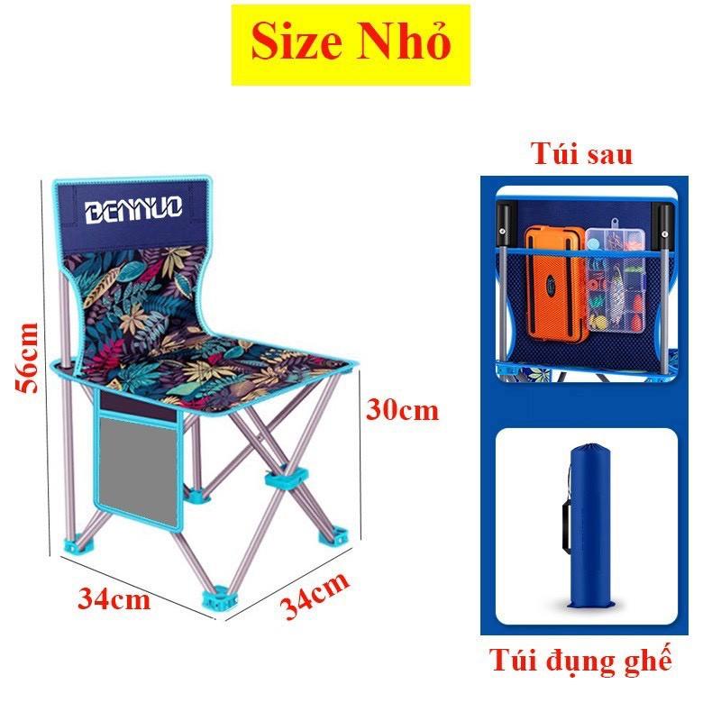 Ghế Xếp, Ghế Câu Cá Hạ Bích gấp gọn mini bỏ túi dễ dàng mang đi du lịch , dã ngoại