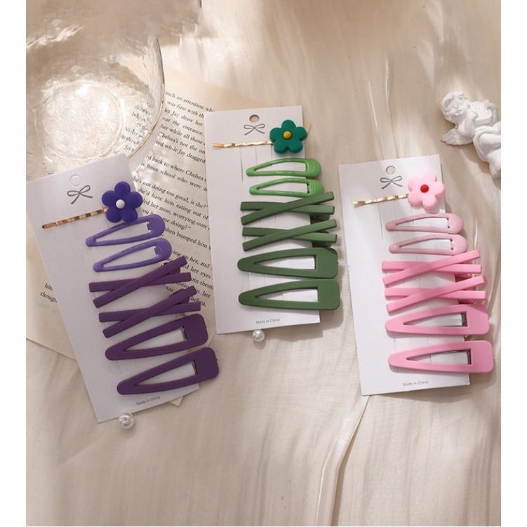 Set 7 Kẹp Tóc Màu Sắc Xinh Xắn Dành Cho Nữ vintag