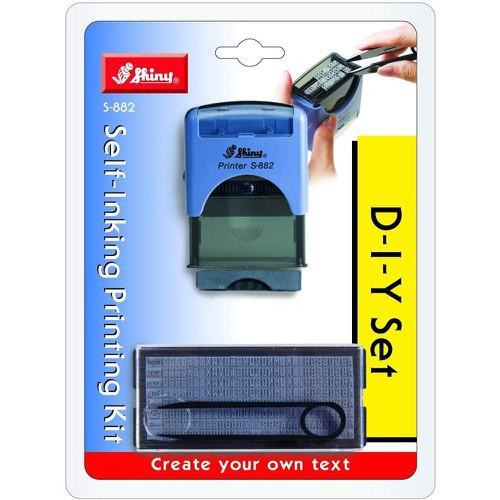 Dấu Shiny Printer s882 NSX HSD đóng ngày tháng năm - Bộ dấu ghép chữ và số đóng chất liệu bao bì nilon đóng date 2 dòng