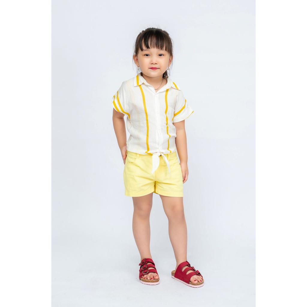 Dép Trẻ Em Đế trấu Da Bò Thật nguyên tấm Mã Baby 03