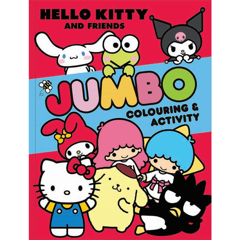 Sách Hello Kitty And Friends - Jumbo Colouring Book