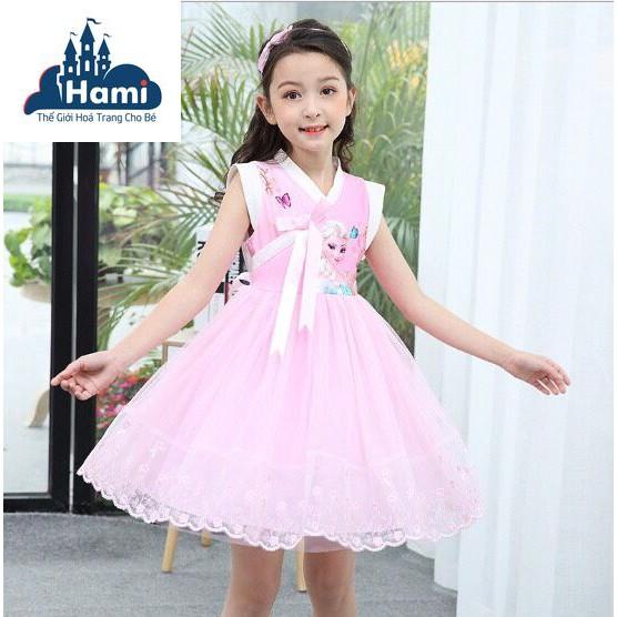 Đầm Elsa In Hình Dáng Hàn Quốc 2 Màu Sắc