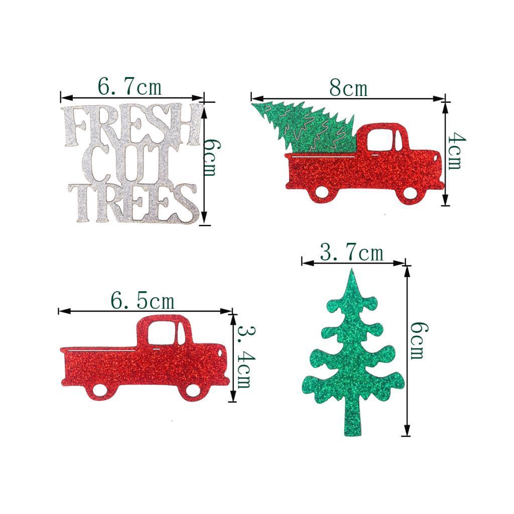 12x Cake Topper Truck Letters  Cupcake  Birthday Party