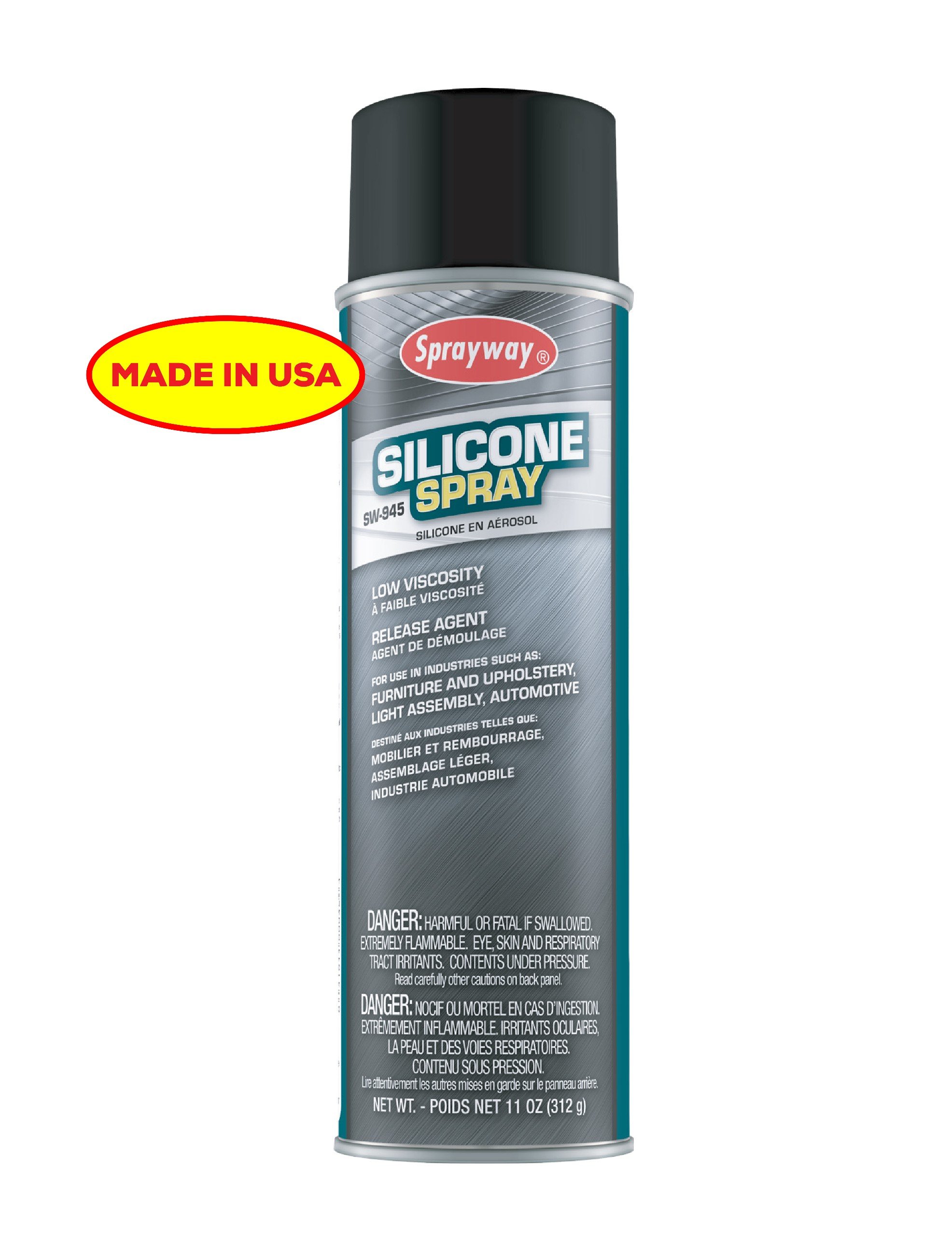 Silicone dùng để bôi trơn khung in, bảng in, máy cắt vải, chi tiết máy móc và các loại máy cắt giấy Sprayway SW-945 USA