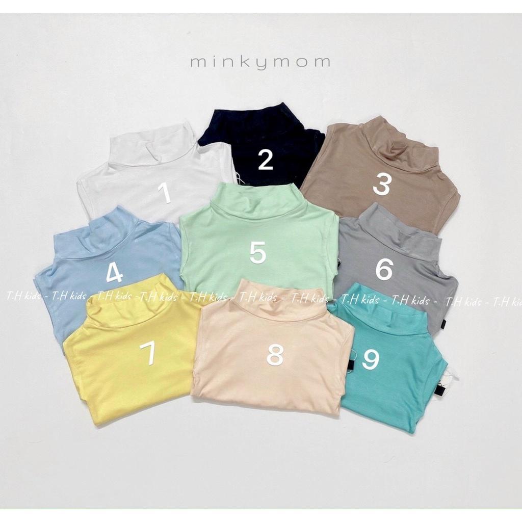 Áo giữ nhiệt cho bé cổ 3p chất thun lạnh áo thun dài tay bé trai, bé gái LYBABY AP11
