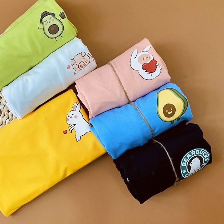 Áo Thun Unisex Nam Nữ Hình Icon Gấu Nhiều Màu - Unisex - Cotton - Mã AT022