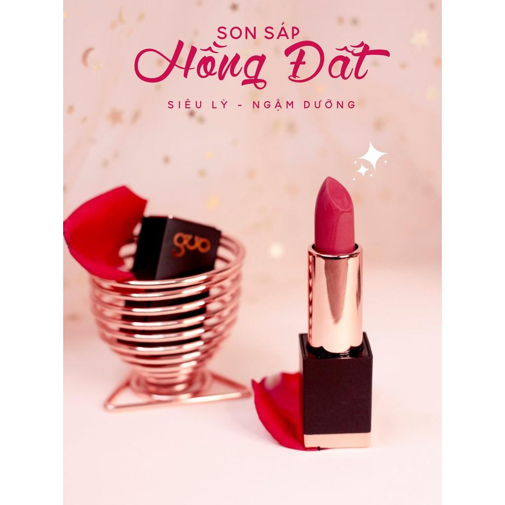 Son Lì Anh Thảo màu Hồng Đất GUO - True Matte Lipstick GUO 5gr