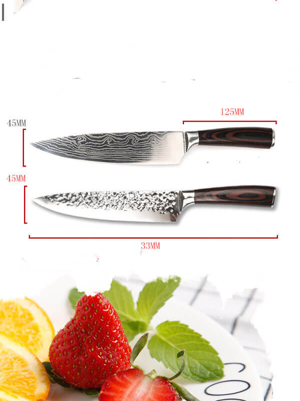 DAO BẾP NHẬT BẢN GYUTO THÉP DAMASCUS MÃ D8DT119