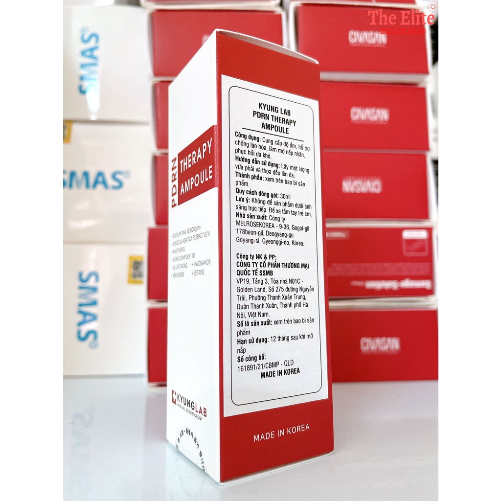 Tinh chất tế bào ngăn ngừa lão hóa da KYUNG LAB PDRN THERAPY AMPOULE 30ml Hàn Quốc