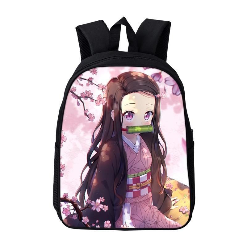 Anime Kamado Nezuko Ba Lô Cho Bé Demon Slayer Mẫu Giáo Túi Bookbags Trẻ Em Mini Trường Túi Trẻ Em Mầm Non Có Túi