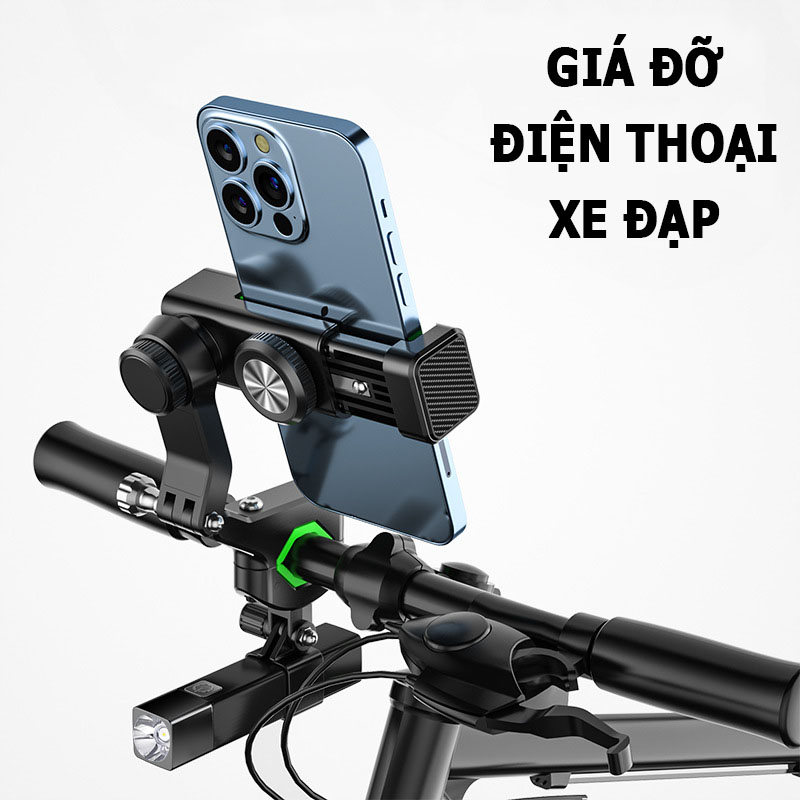 Giá Đỡ Điện Thoại Gắn Xe Đạp; Giá Đở Kẹp Trên Xe Máy; Treo Ghi Đông, Tay Lái - Hàng nhập khẩu