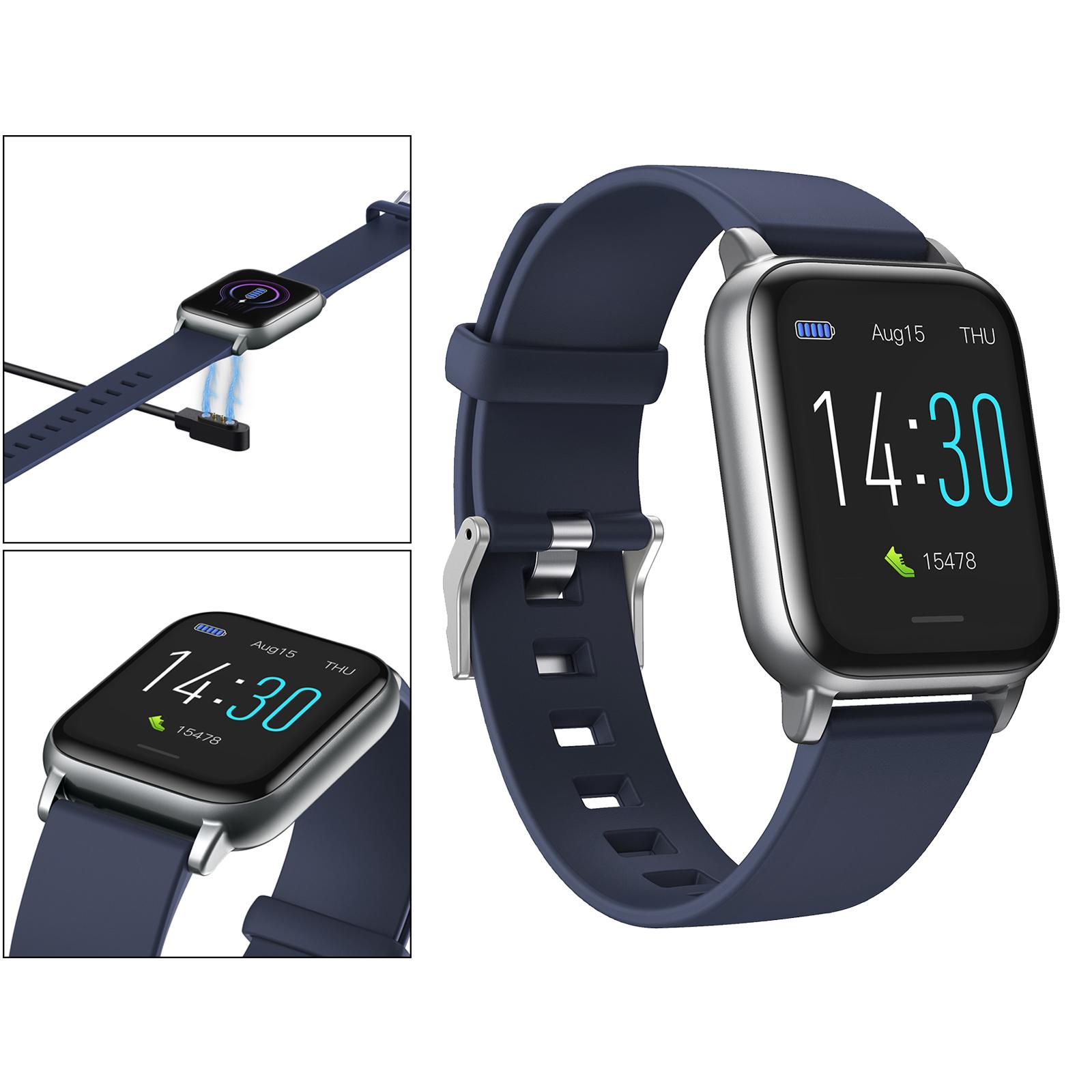 1.3in 2021 Men Fashion Bluetooth 5.0 Smart Watch Sleep Monitor Pedometer Waterproof 170mAh