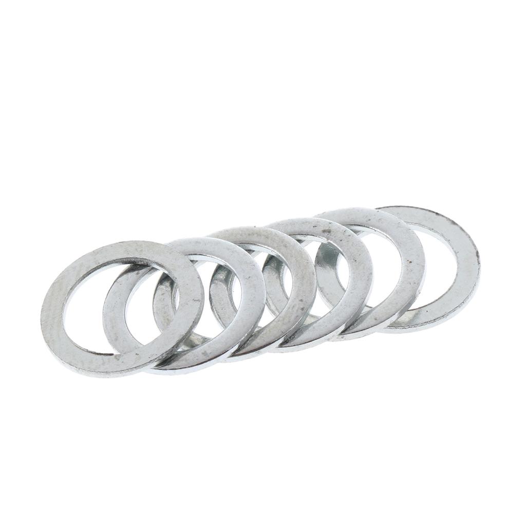 100pcs Skateboard Washers Axle Speed Rings for Longboard Cruiser Silver 11mm