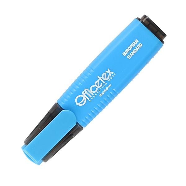 Bộ 3 Bút Dạ Quang Mực Xanh Dương - Officetex OT-HL003BL