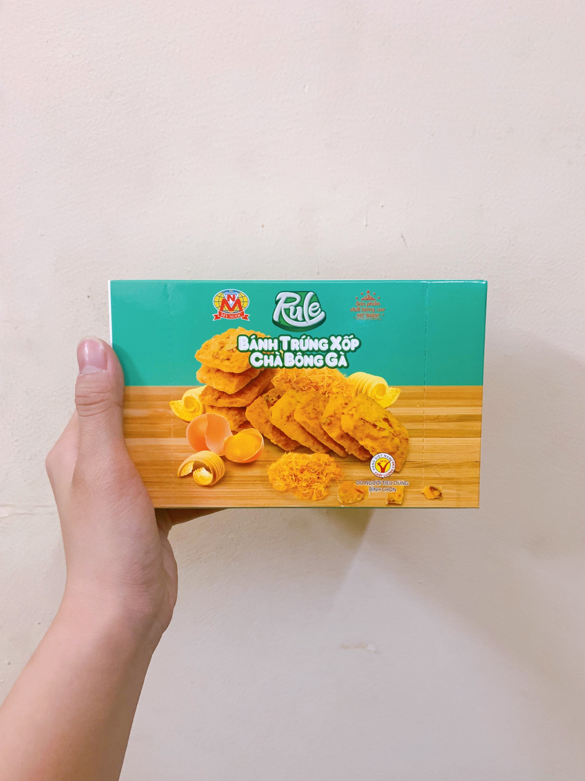 Rule - 160g Bánh Trứng Xốp CHÀ BÔNG GÀ sữa tươi MỸ NGỌC, Tan ngay trong miệng