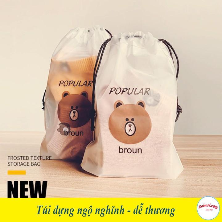 Set 10 Tất Gấu Brown Nữ Cổ Ngắn Dễ Thương 00925