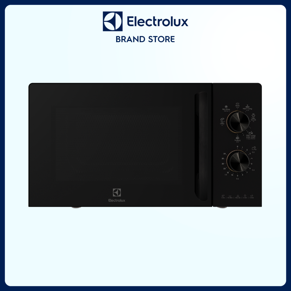 Lò vi sóng để bàn tích hợp nướng Electrolux UltimateTaste 300 20L - EMG20K22B - Điều chỉnh đa dạng mức công suất, chương trình cài sẵn tiện lợi, rã đông nhanh chóng [Hàng chính hãng]