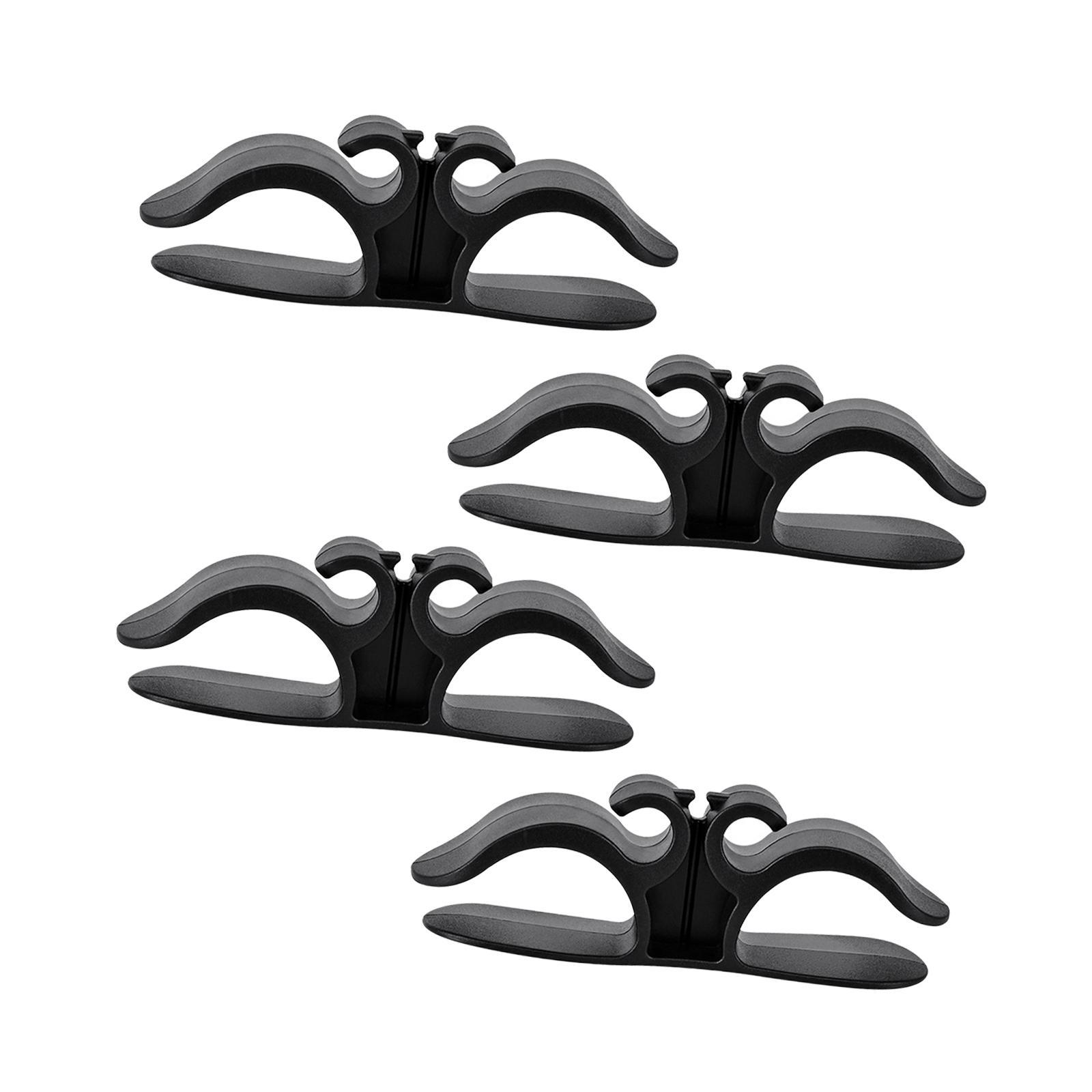 4 Pieces Cable Organizer, Wall Cables Management, Wall Mounted Wire and Cords Holder, USB Cable Organizer Holder