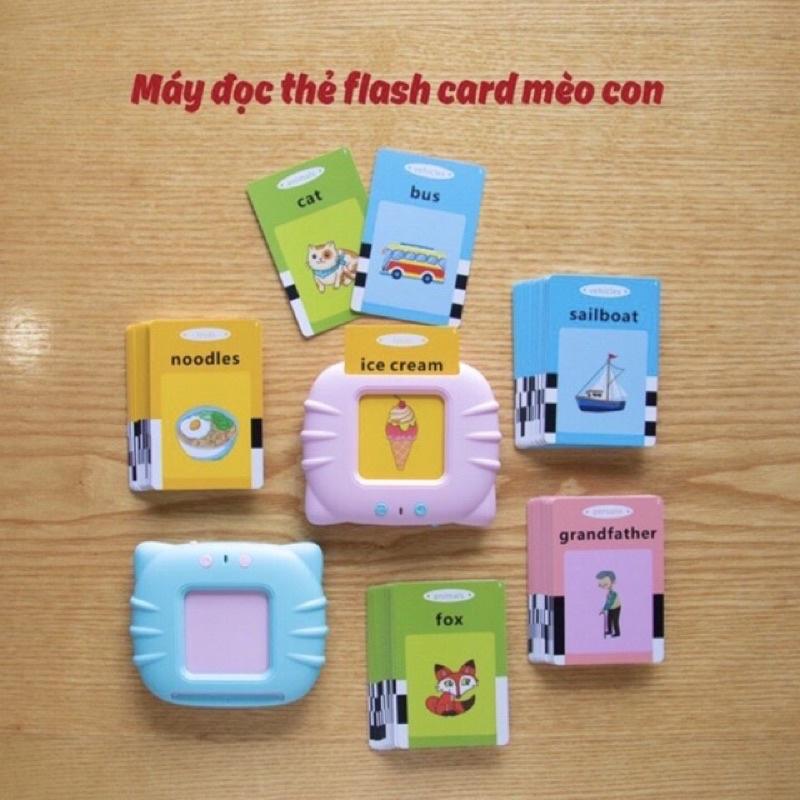 Hình ảnh Máy đọc thẻ Flashcard tiếng anh 112 thẻ và 224 từ vựng, đồ chơi giáo dục cho bé