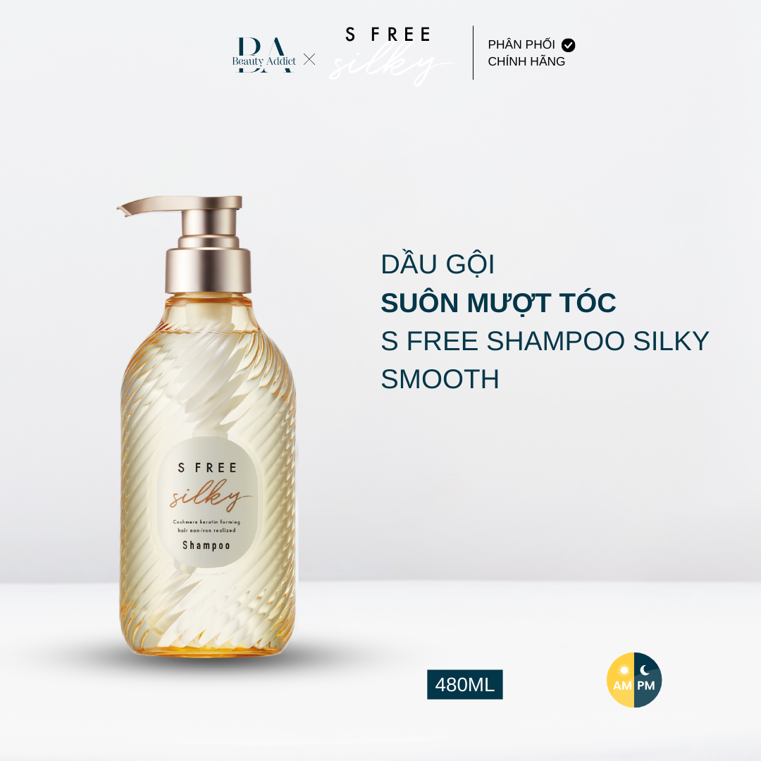 Dầu gội và dầu xả suôn mượt tóc S Free Silky Smooth