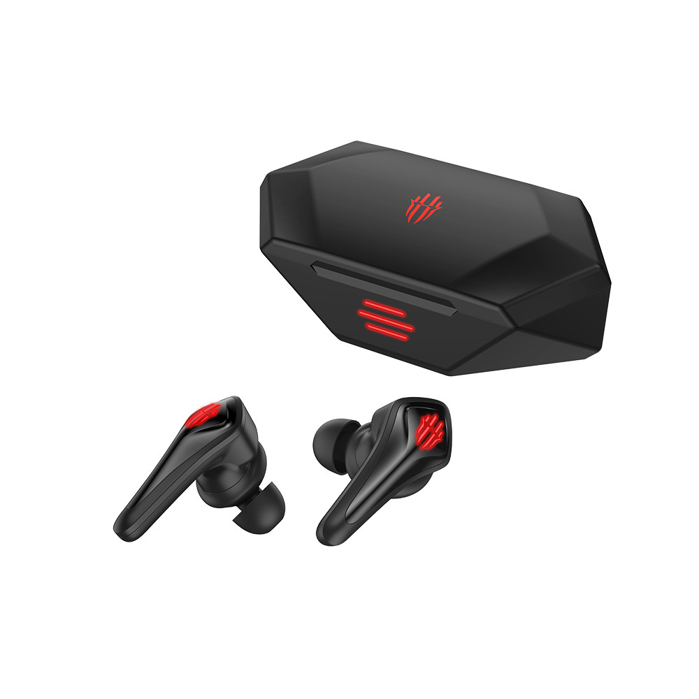 Tai Nghe Bluetooth True Wireless Nubia RedMagic Cyberpods | Bluetooth 5.0 | TWS Gaming | Độ Trễ Siêu Thấp 39ms | Sạc USB Type C - BH 6 Tháng - Hàng Chính Hãng