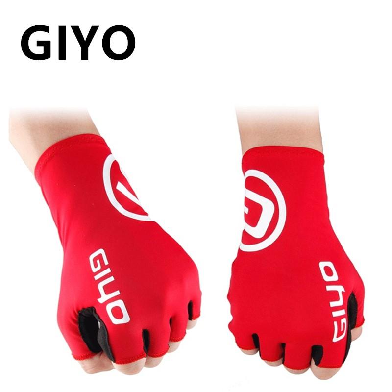 Bơm GIYO Cảm Ứng Màn Hình Dài Nửa Ngón Tay Gel Xe Đạp Thể Thao Găng Tay Xe Đạp MTB Xe Đạp Đường Bộ Đi Xe Đua Găng Tay Nữ Áo Xe Đạp găng Tay