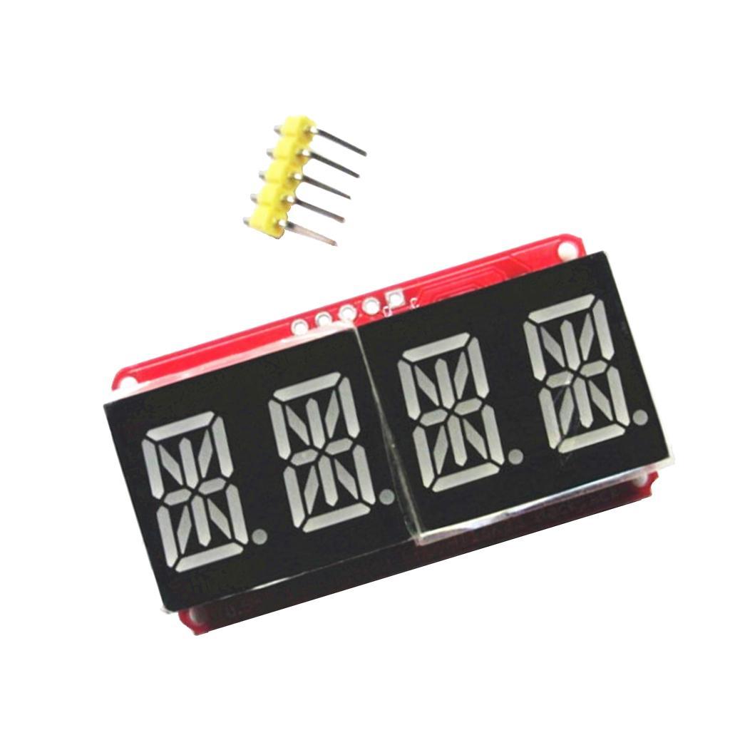 4 Pcs 4 Digit 0.54'' Digital Tube LED Display Module I2C Matrix for