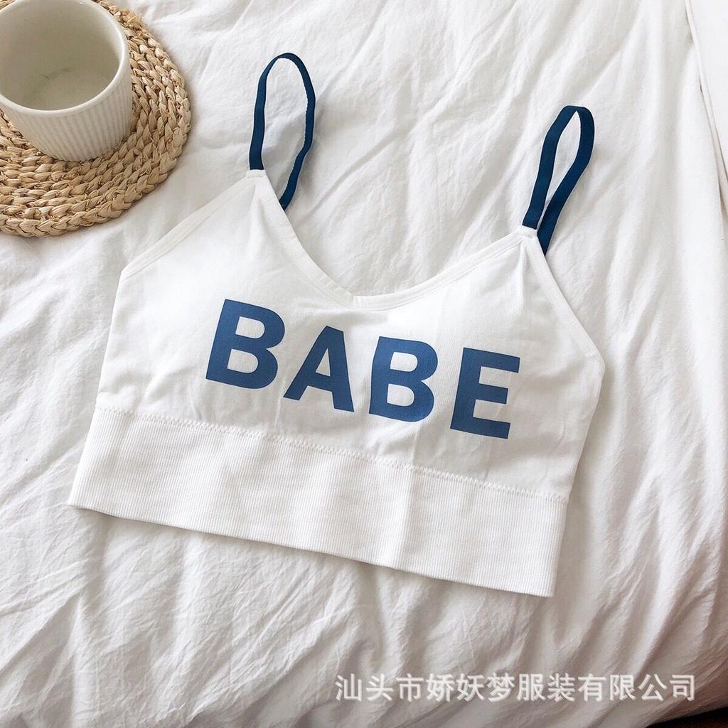 Bra Khoét lưng BaBe nâng ngực chất liệu cotton -Áo Croptop nữ 2 dây croptop nữ kiểu ôm body co giãn 4c mềm mịn 317