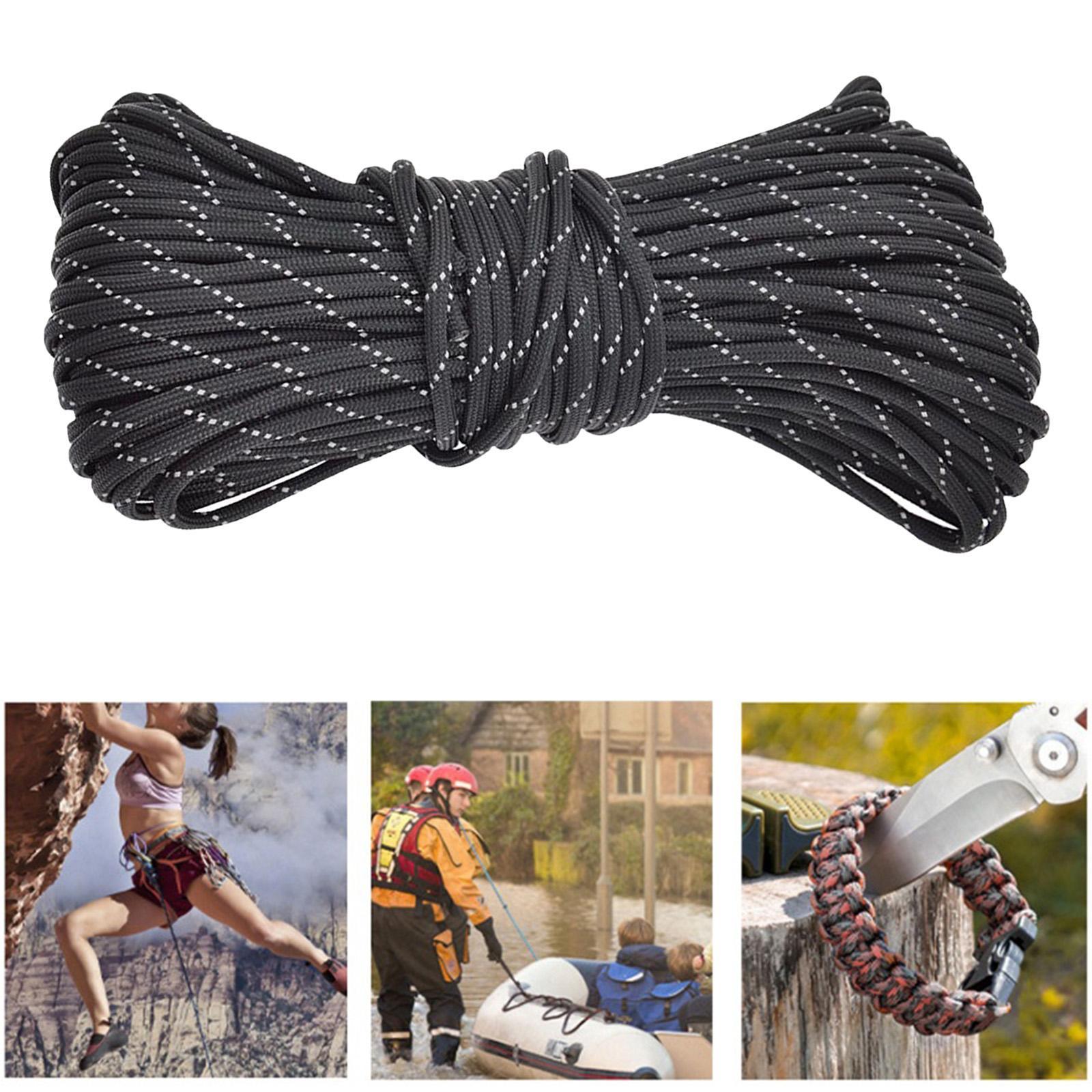 31m Survival Paracord Parachute Fire Cord Survival Ropes , 9 Stand Cores Outdoor Rope