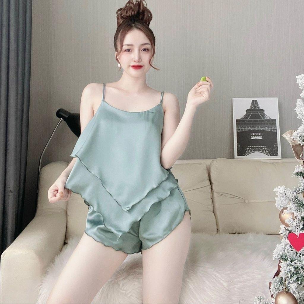 Đồ ngủ sexy lụa Satin mềm mại xinh xắn < 60kg