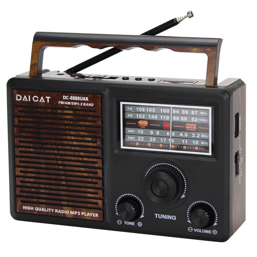 ĐÀI Radio FM SW-999URT FM USB Thẻ Nhớ phong cách cổ điển QUÀ TẶNG CHO NGƯỜI THÂN YÊU-Hàng Chính Hãng