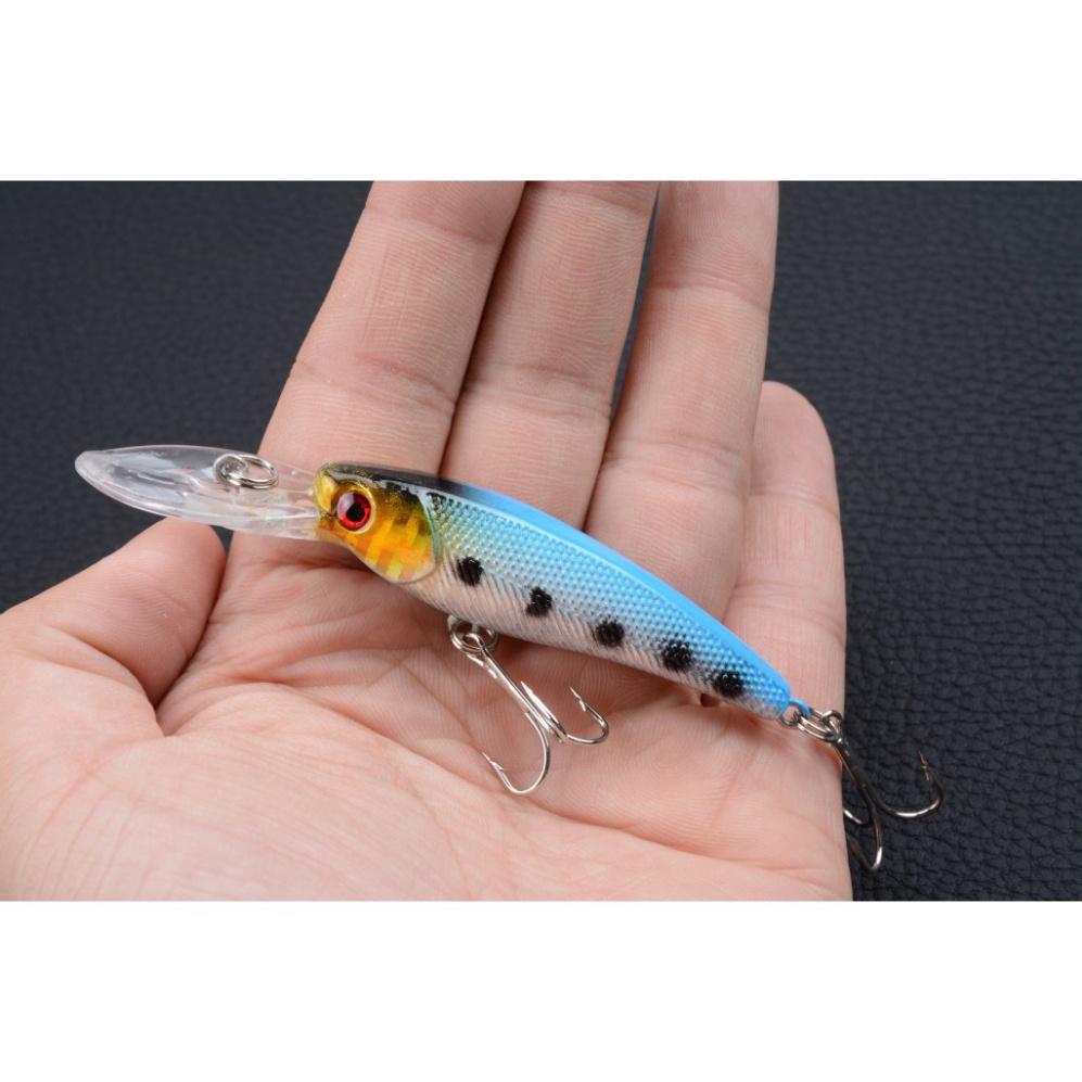 Mồi câu lure cá Chẽm Hồng Nhồng Măng Dài 9cm Nặng 8.3gam Đồ Câu Việt Bắc