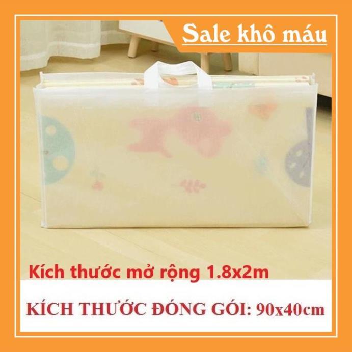 Thảm trải sàn xốp XPE 2 mặt phủ Silicone Hàn Quốc loại 1m8 x 2m chuẩn loại 1