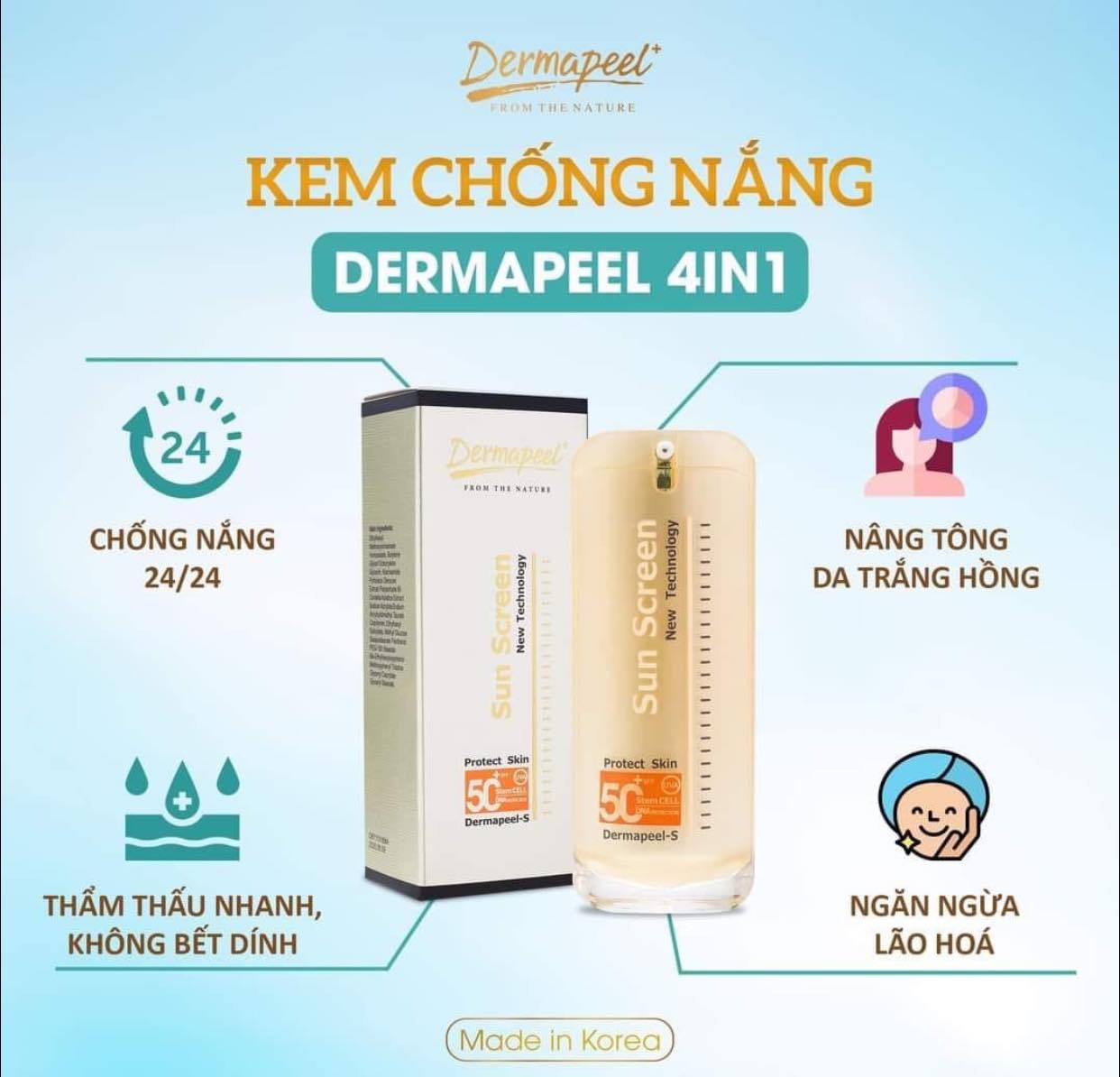 Kem Chống Nắng Vật Lý Dermapeel