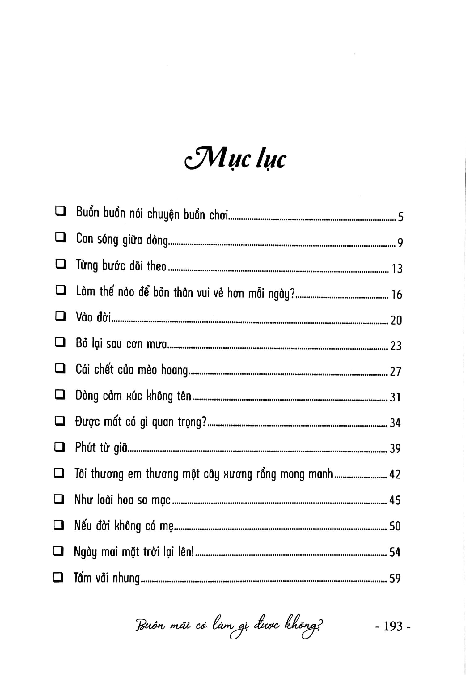 Buồn Mãi Có Làm Gì Được Không?