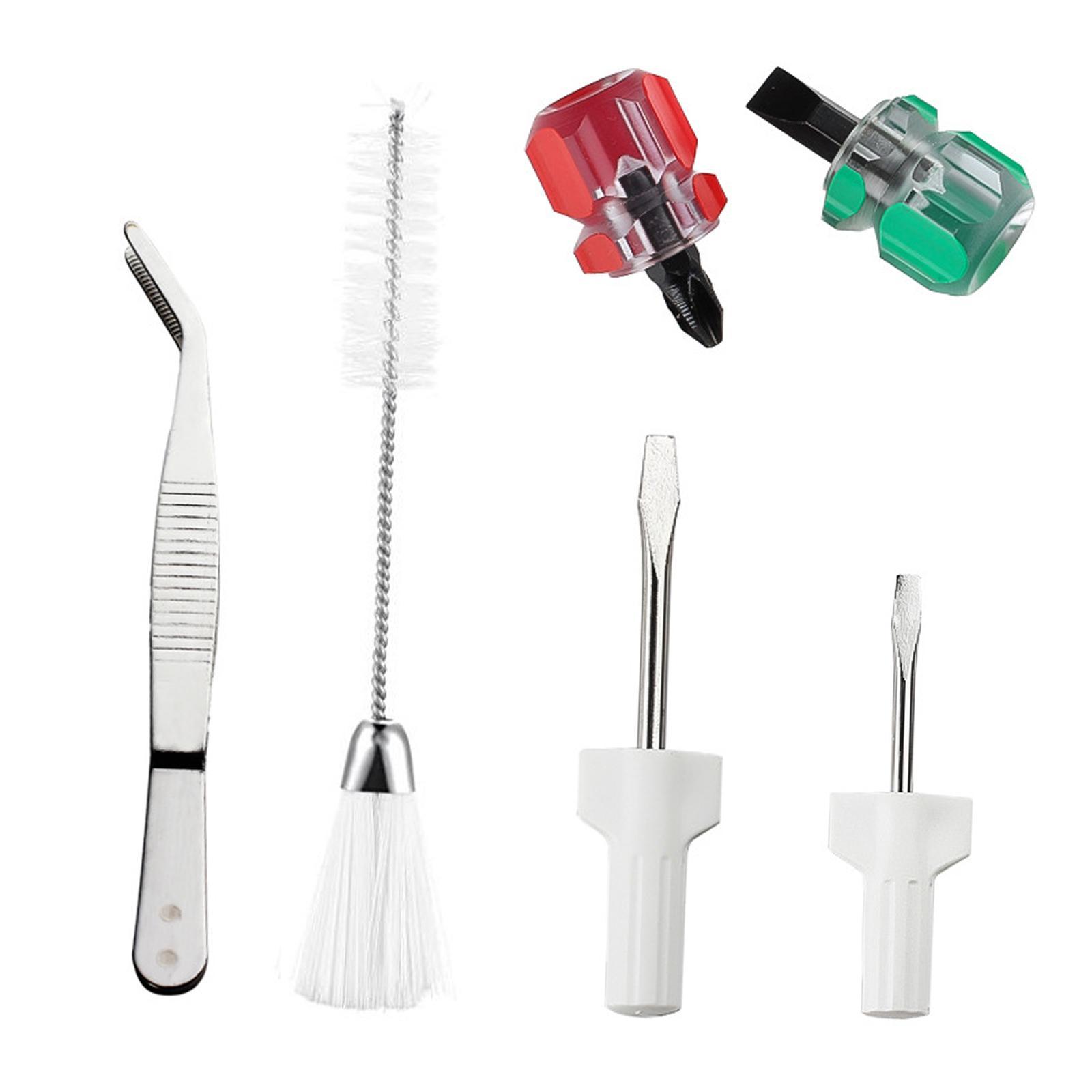 Sewing Machine Cleaning Tweezer Maintenance Overlock Double Headed Lint Brush Sewing Tools