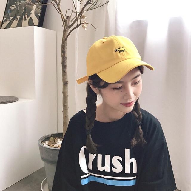 MŨ PHỚT MŨ NÓN KẾT MŨ LƯỠI TRAI ULZZANG CÚN VÀNG LOẠI 1 THÊU HÌNH NỔI HOTTREND