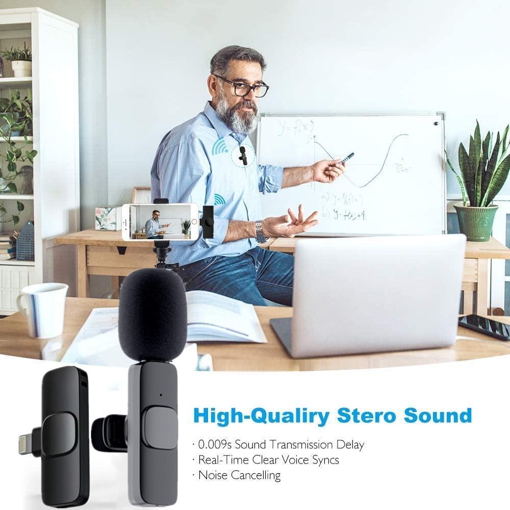 Micro Không Dây Có Kẹp Gắn Cổ Áo Tiện Dụng Và Bền for Ios Android Phone